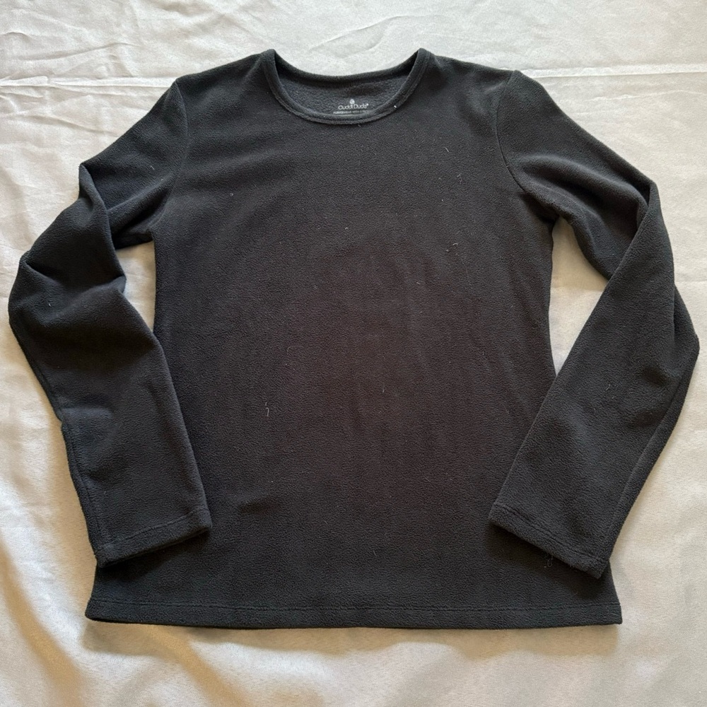 NWOT Women’s Cuddle Duds Black Fleece Baselayer Size Medium